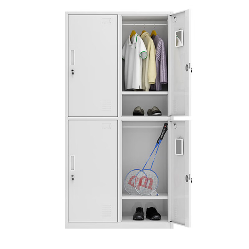 鑫金虎(XIN JIN HU)钢制四门更衣柜铁皮柜员工储物柜宿舍衣柜寄存柜高清大图