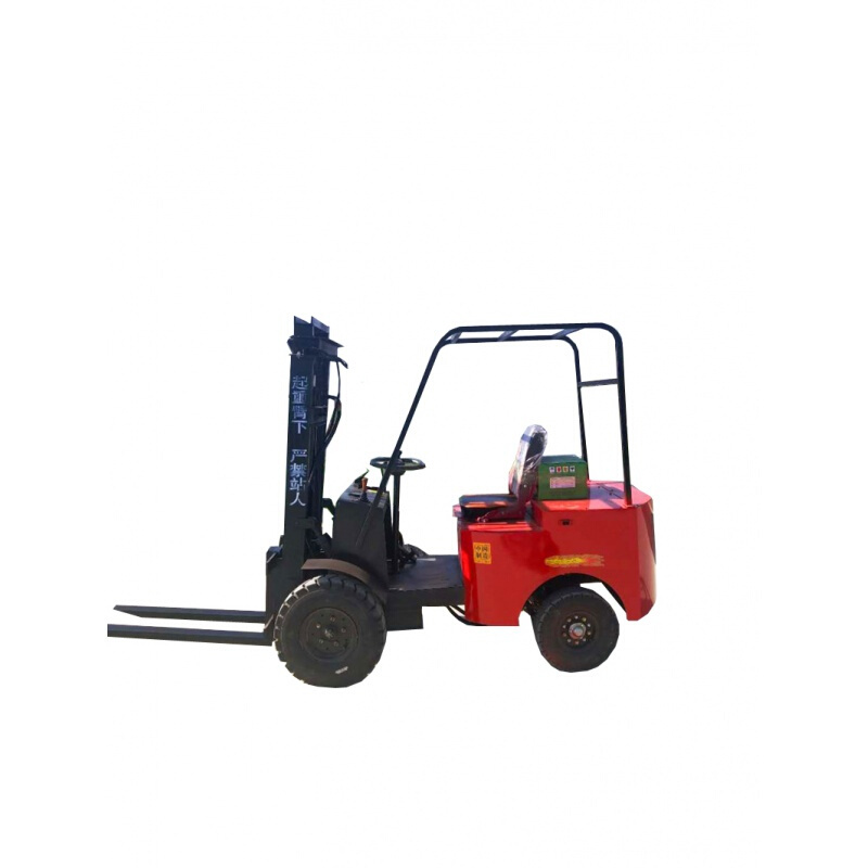 定做小型电动叉车四轮座驾式环保叉车自动升降铲车吨升高搬运车