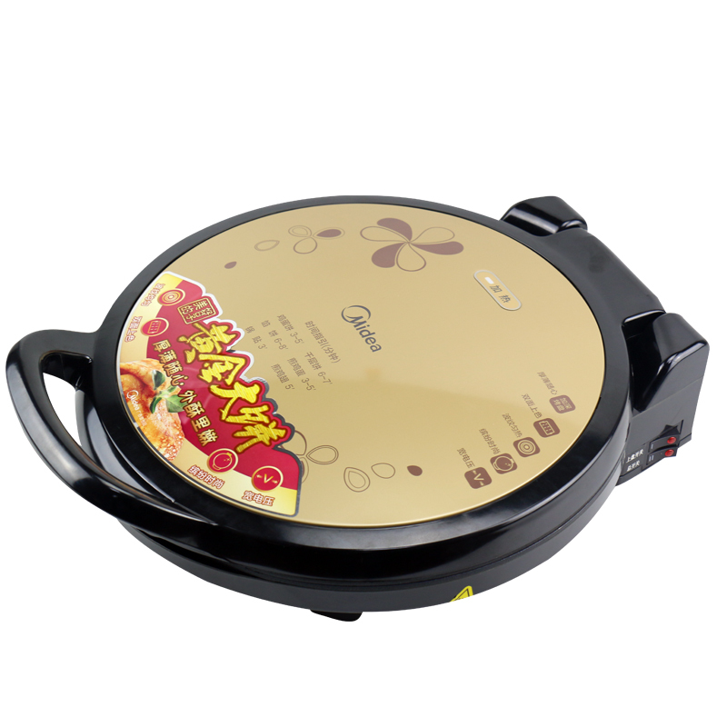金色 Midea/美的电饼铛双面悬浮加热家用多功能煎烤机大烤盘