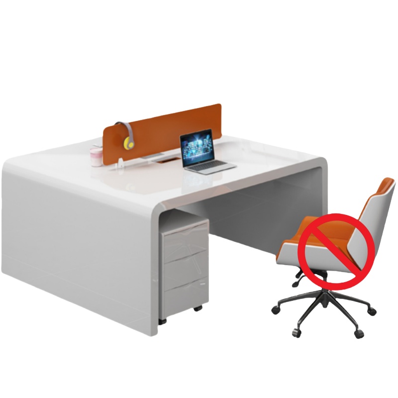 烁恒 办公桌 双人位含柜 套高清大图