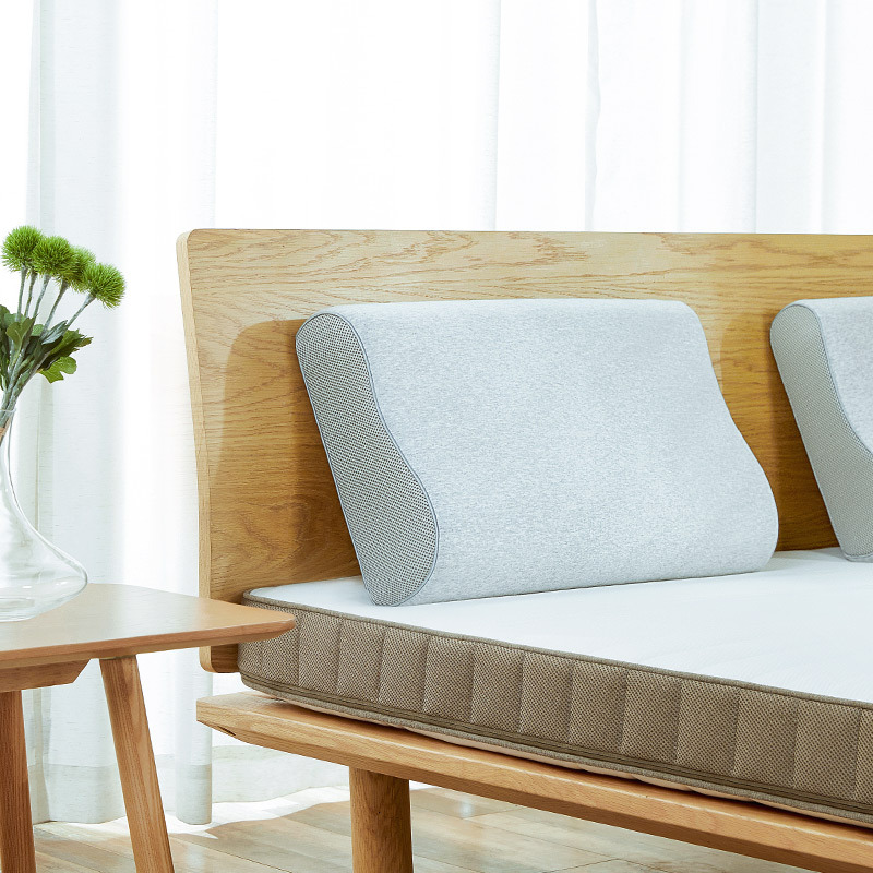 小米生态链8h记忆绵枕头双曲线成人护颈保健枕芯慢回弹太空记忆绵枕头