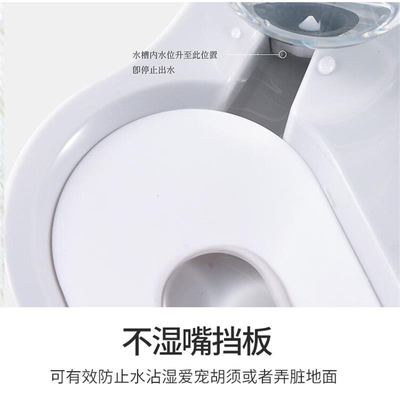 猫碗不锈钢狗碗双碗不湿嘴自动饮水器两用猫宠物粮狗食盆猫咪用品