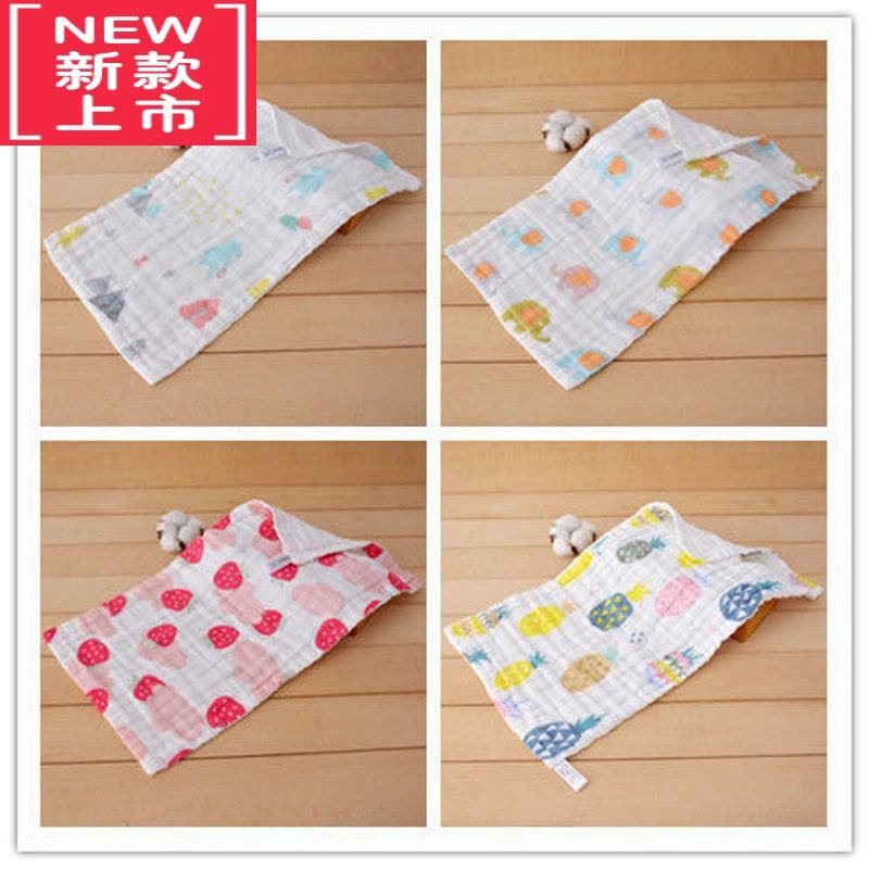 可莉允婴幼儿口水巾六层高密纱布小方巾儿童小毛巾幼儿园宝宝小手帕图片