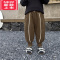 可莉允宝宝加绒加厚休闲裤2022冬装新款男童保暖长裤子小童束脚运动裤潮保暖裤