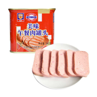 上海梅林 美味午餐肉罐头 340g*4罐装 泡面火锅搭档午餐肉