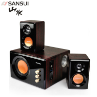 山水(SANSUI)GS-6000(32B)蓝牙音箱台式电脑电视音响低音炮笔记本2.1音箱U盘直播 玫瑰红