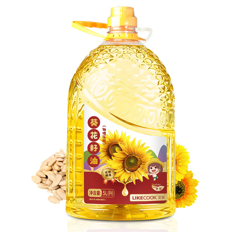 艾谷葵花籽油5L高清大图