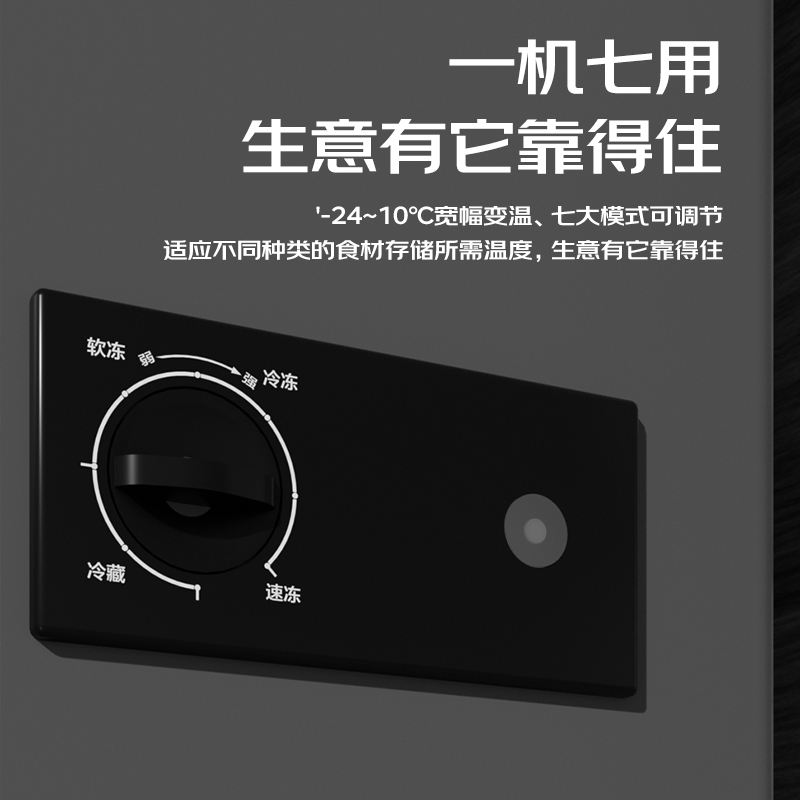康佳(KONKA) 218升大容量冰柜家用商用冷藏冷冻转换 净味减霜一级能效单温 节能冰箱 BD/BC-218DTH