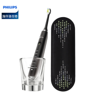 飞利浦(Philips)施华洛世奇合作款 钻石亮白型声波电动牙刷HX9352/04-SW 奢华黑钻