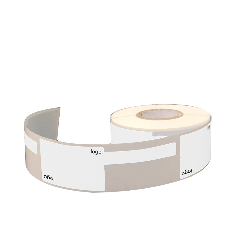 开仰（KAIYANG）P-40W-LT-SC预印logo尾签不干胶标签纸38*25+40mm/200片/卷 白色