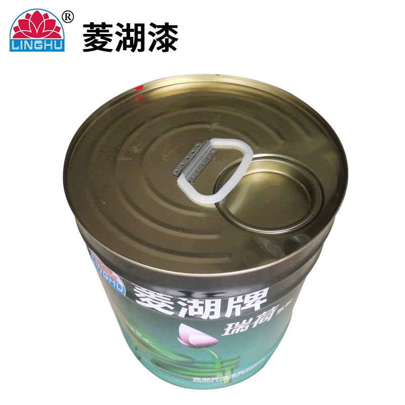 菱湖漆 醇酸调合涂料 宝绿 15Kg 桶图片