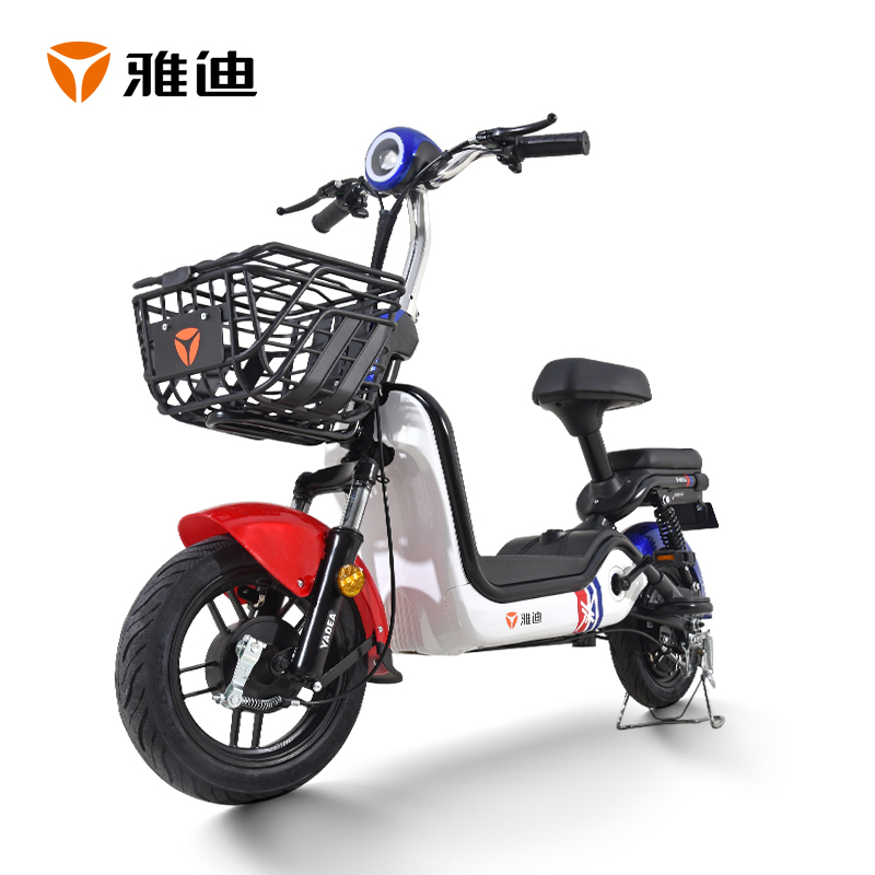 雅迪电动车新款欧致48v24ah锂电电瓶车踏板代步电动自自行车男女通用