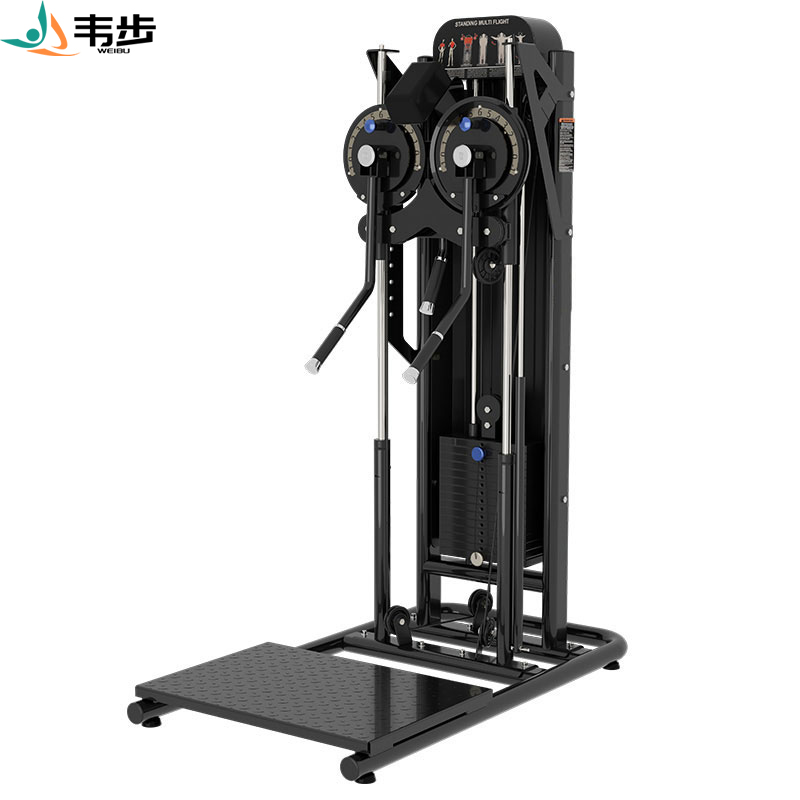 韦步FW8001健身房多功能蝴蝶机侧平举夹胸训练一体双臂机肩部训练侧平举训练器(黑色)高清大图