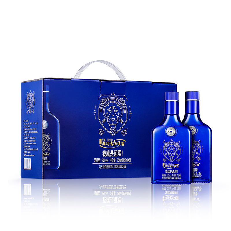 洋河(YangHe) king酒 52度 125ml *6瓶手提装