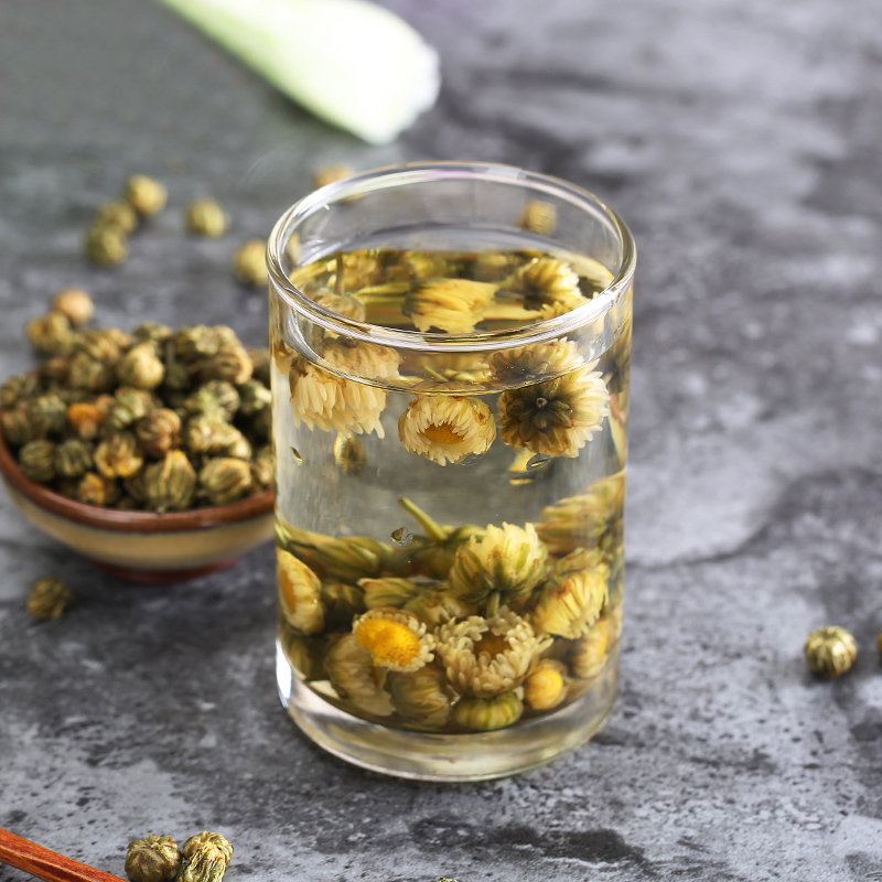 福东海 花草茶 菊花茶 胎菊茶杭白菊花蕾 胎菊60克/瓶