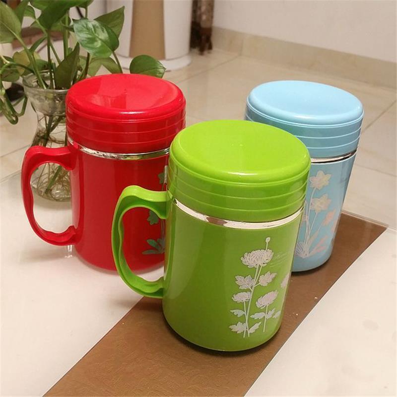 600ml保温杯3001蛋壳绿玻璃胆保温壶双层真空保暖杯保温水杯水瓶玻璃