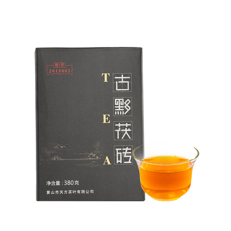 [送茶刀,赠品不叠加]陈年黑茶 380g古黟黑茶茯砖 砖茶 茶砖 茯茶 古法制作 安徽茶叶