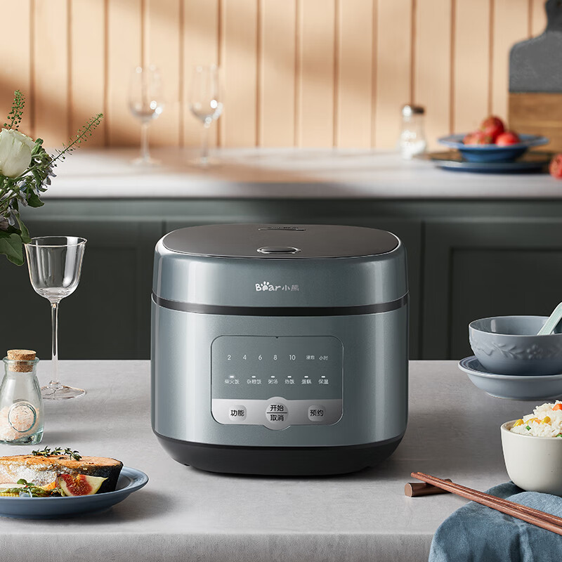小熊(Bear)4L电饭煲柴火元釜不粘内胆微电脑控制感温探头6大功能12小时预约DFB-Q40G5【ZMD安心