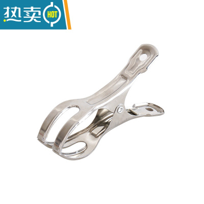 XIANCAI衣服夹子晾衣夹子防风固定夹被子不锈钢晒衣服夹子晾衣架小夹子 11cm大开口夹5个装