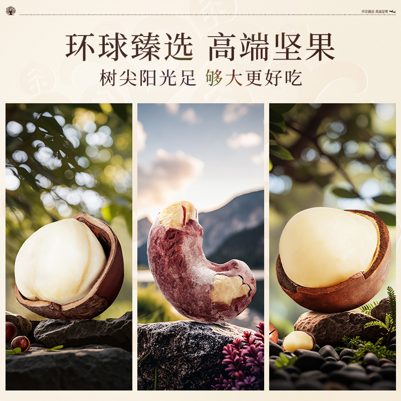 臻味-1900g环球吉庆果坚果礼盒5种坚果5种果干内配丰富性价比高高清大图