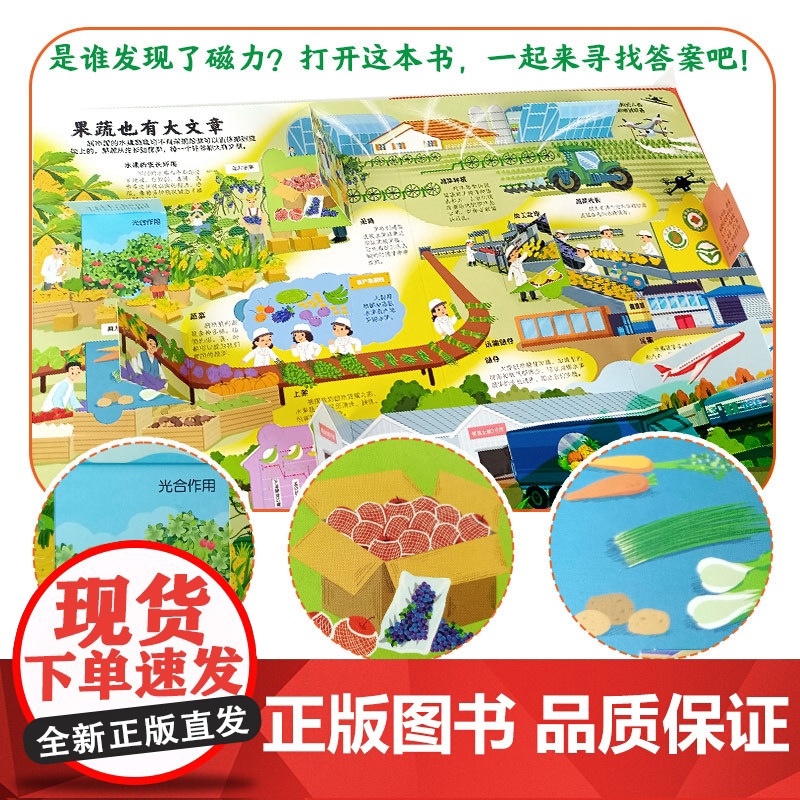 呦呦童 揭秘世界系列翻翻书:揭秘超市[巨量趣味科普,激发好奇心,探秘找答案]高清大图