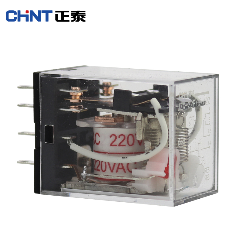 正泰(CHNT)JZX-22F/2Z 插 DC24V 小型中间继电器 8脚 DC24V