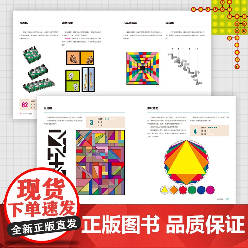 迷人的数学2 激发你的创意大脑 享誉世界的智力游戏专家 学生之爱 家长明智之选 从不同角度全方位开发大脑 锻炼数学思高清大图