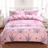 被套四件套床上用品被罩床单枕套少女心网红4件套学生宿舍三件套_819 180*220（被套+枕套两个） 枫叶