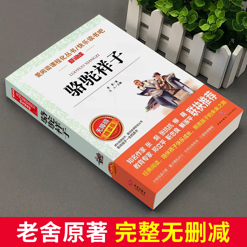 非洲民间故事(4本35元 5本39元) [正版]骆驼祥子原着老舍 五年级阅读课外书籍语文人教版同步读物完整版 适合小学生