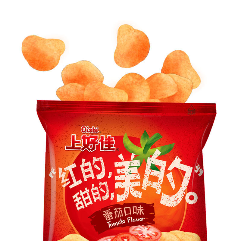 上好佳田园薯片 番茄口味 80g