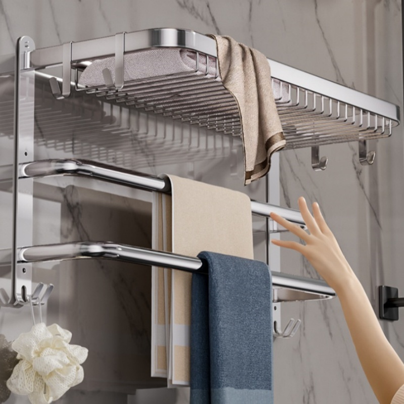 攸形 网篮浴巾架60cm个高清大图