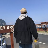 2018秋季新款宽松服青少年韩潮流港风男士