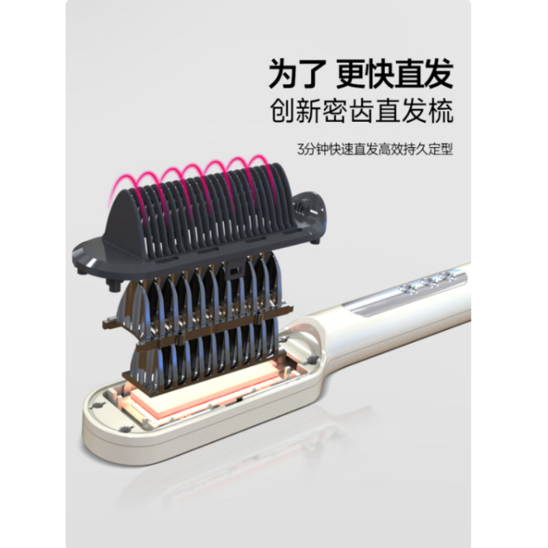 金稻卷直发器KD380KP负离子护发陶瓷面板顺滑不伤发高清大图