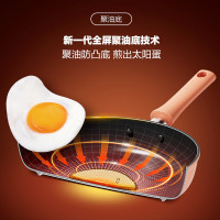 苏泊尔(SUPOR)苏泊尔煎锅·乐享系列火红点聚油平底锅不粘锅煎牛排煎饼锅电磁炉通用 PJ28LX1玻璃盖