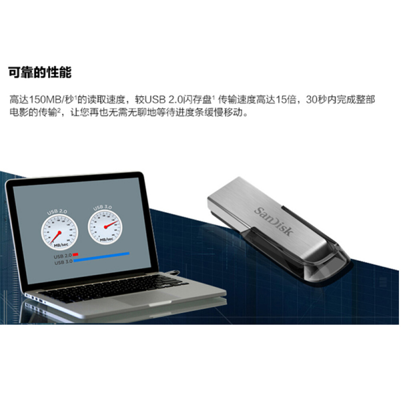 闪迪(SanDisk)64G金属U盘