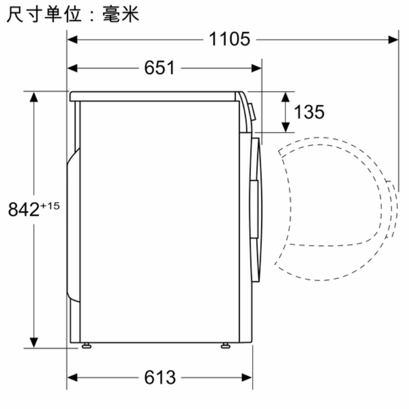 西门子(SIEMENS)WQ56A4D10W 烘干机加乘干衣表现立体柔烘少缠绕10KG高清大图