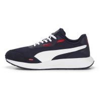 彪马(Puma)男子现代跑步鞋舒适透气网布拼接训练鞋室内健身鞋 dark_blue_(dark_blue_/_white_/ 40