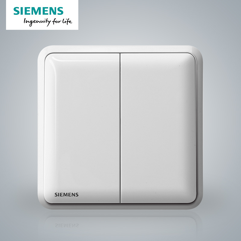 西门子(SIEMENS)开关插座 皓睿玉釉白系列二开单控5TA01213NC01