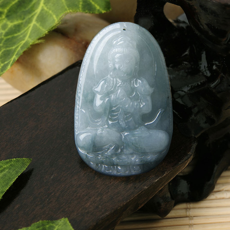 翡翠玉坠八大守护神坠本命佛菩萨十二生肖鼠牛虎兔龙蛇马羊猴鸡狗猪玉佩男女款带证书送女朋友七夕情人节礼物