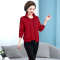 均妮2022新款中年妈妈装冬装运动服套装女中老年人秋季广场舞红色衣服