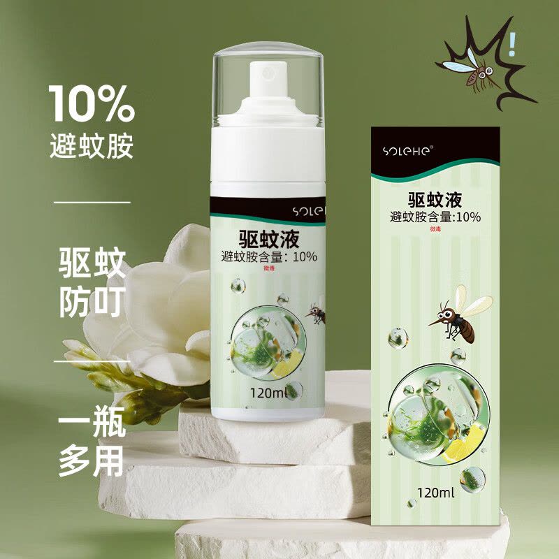 和风雨(SOLEHE) 120ml 避蚊胺驱蚊 花露水 1 瓶/瓶(计价单位:瓶)图片