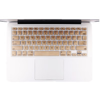 HIGE/苹果笔记本键盘膜 Mac/pro/air键盘膜 Macbook Aor11.6英寸通用 金色