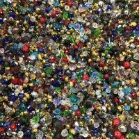 清仓处理分拣版水晶玻璃散珠diy手串杂款水晶散珠配件手工材料 一斤杂水晶