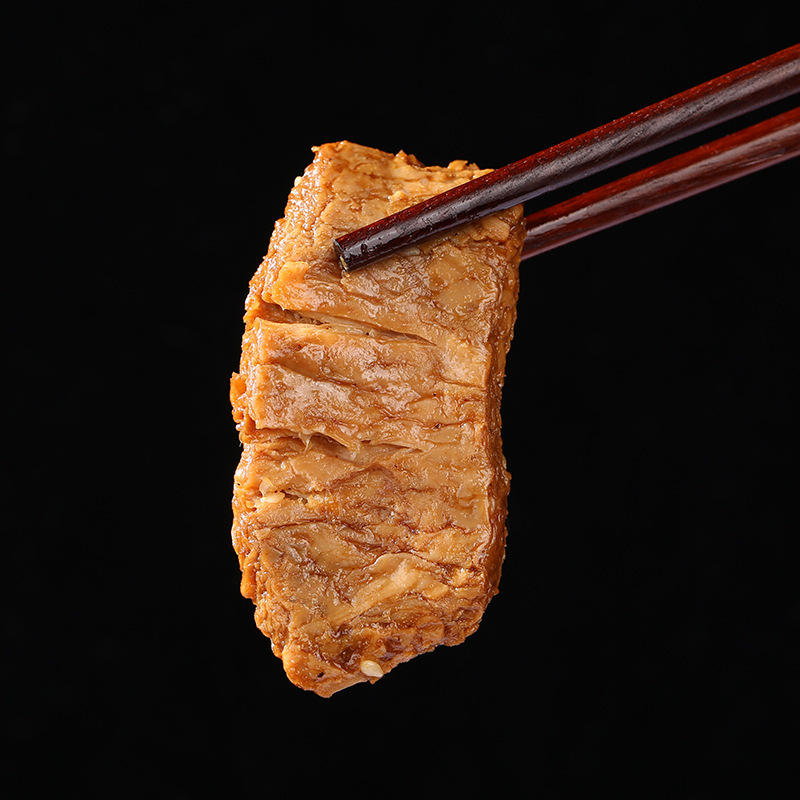 食友 卤香手撕素肉 麻辣/烧烤手撕素牛排豆干 散装零食香干豆腐干 烧烤味 (约25包/斤)