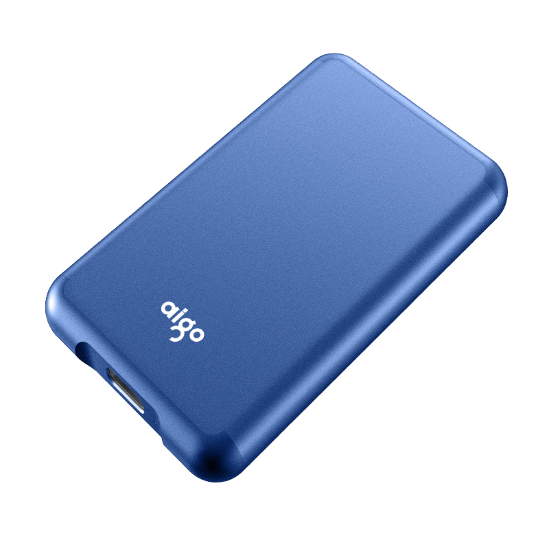 爱国者(aigo)S7 移动固态硬盘(PSSD) 2TB 蓝色 读速高达520MB/s USB 3.1 金属抗震防摔 高速传输 海量存储 多色可选