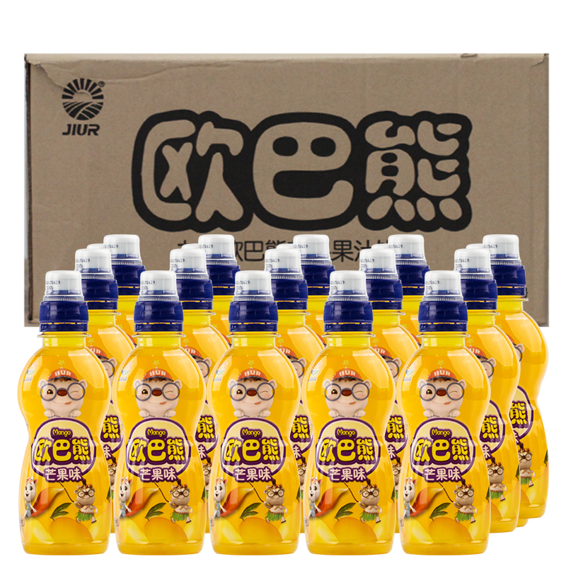 马来西亚进口 九日欧巴熊芒果果汁饮料250ml*24瓶整箱饮料