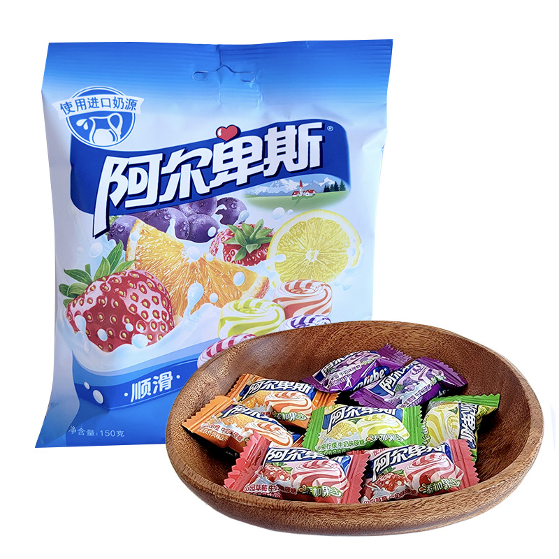 阿尔卑斯特浓牛奶硬糖焦香源味草莓缤纷乐果袋装150g婚庆结婚喜糖高清大图