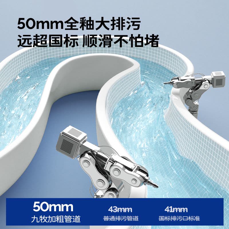 九牧(JOMOO)马桶家用节水大冲力大管径坐便器便捷快拆盖板一级水效马桶11322-KB图片