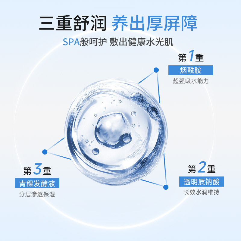 森田B5修复养颜面膜+复合玻尿酸保湿面膜补水干燥泛红敏感