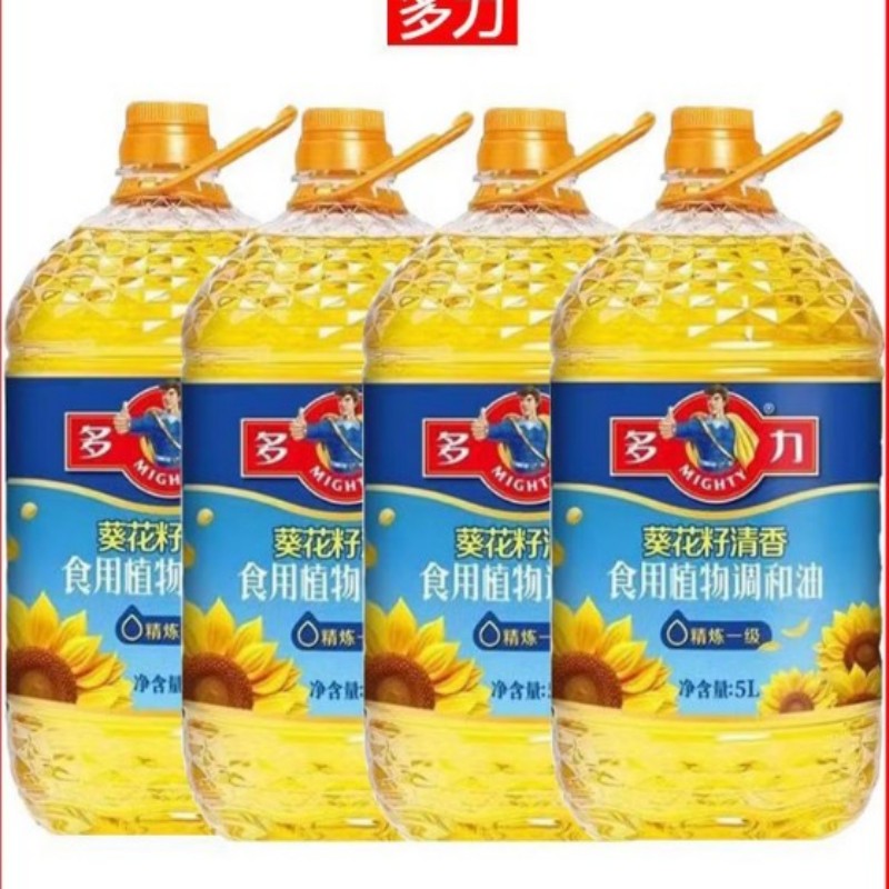 多力MIGHTY非转基因压榨葵花籽油5L健康烹饪食用油高营养易吸收厨房高清大图